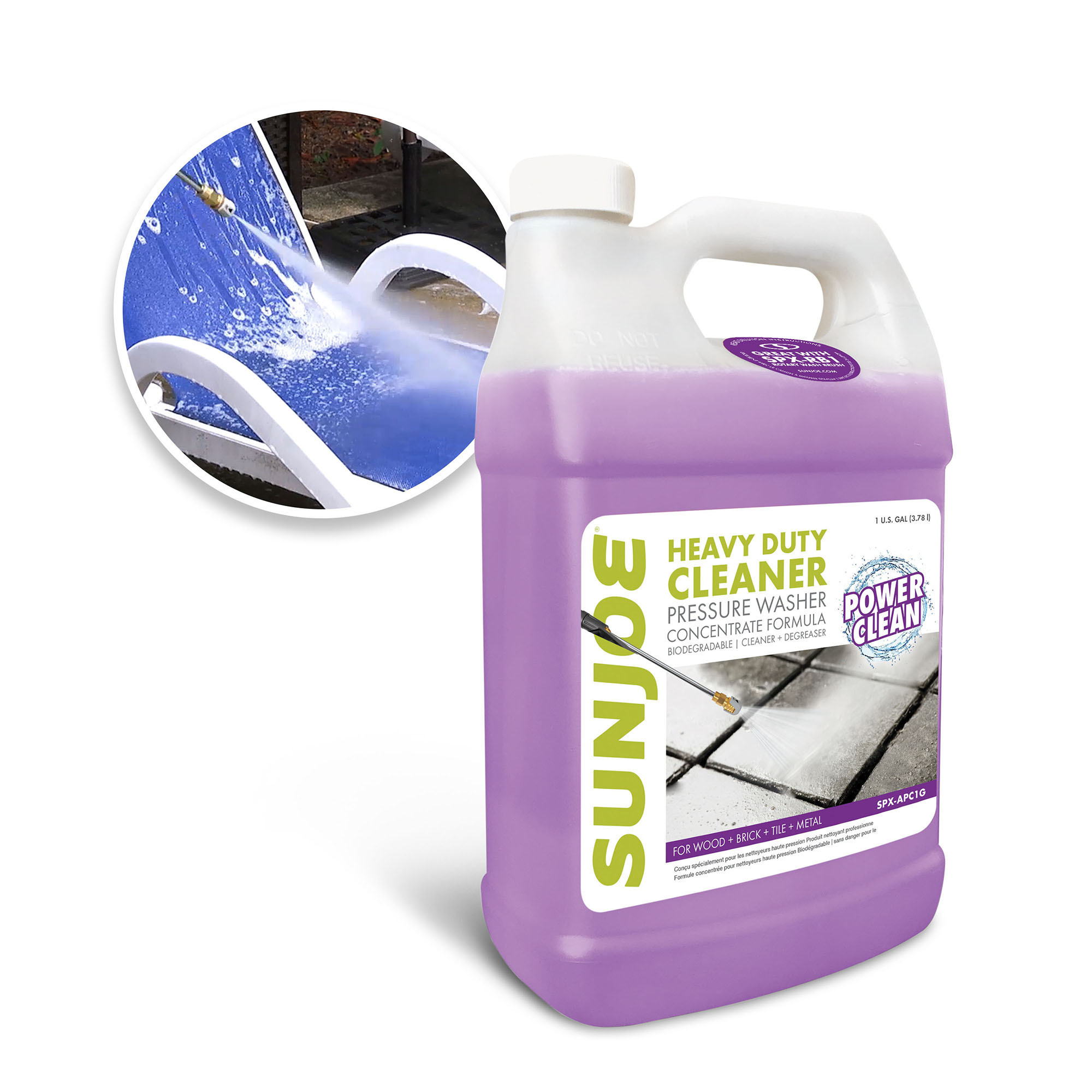 Sun Joe All-Purpose Heavy-Duty Pressure Washer Cleaner and Degreaser — 1 Gal., Biodegradable, Model# SPX-APC1G